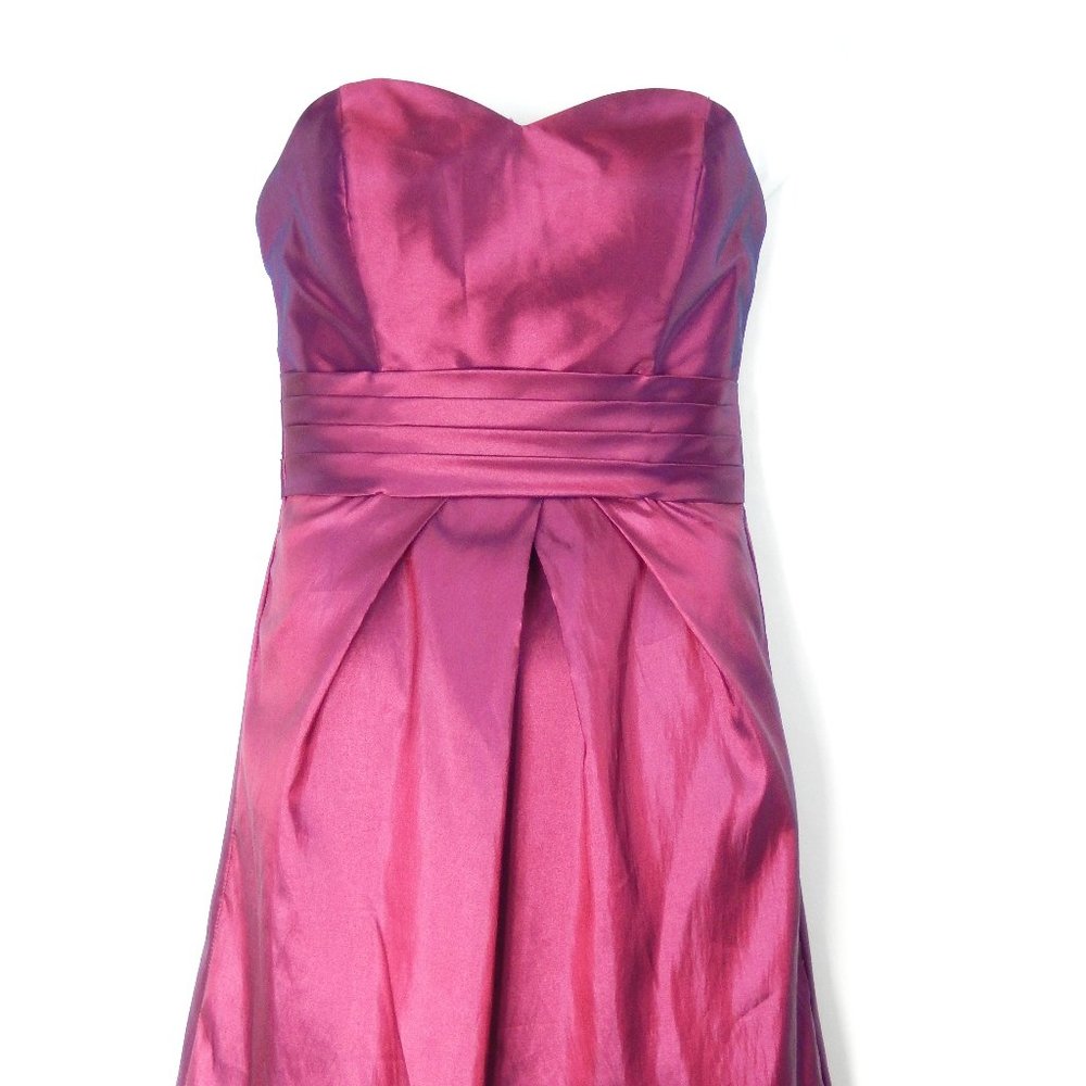 PRETTY MAIDS Strapless Burgundy Prom/Bridesmaid
